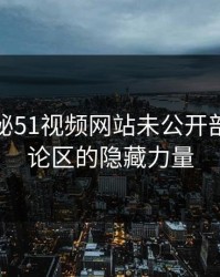深入探秘51视频网站未公开部分：评论区的隐藏力量