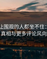 51爆料让围观的人都坐不住：背后的真相与更多评论风向