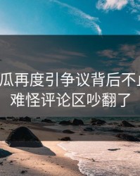 爆料吃瓜再度引争议背后不止一层，难怪评论区吵翻了